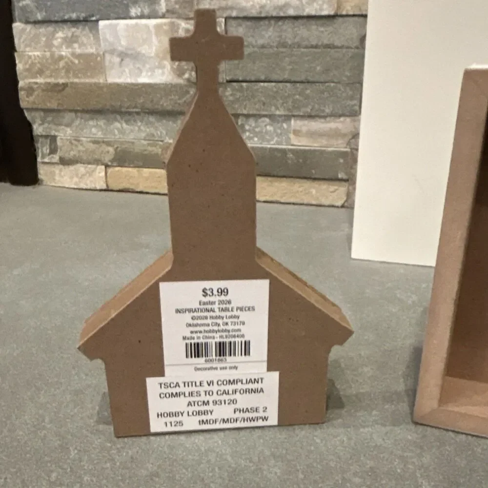 Hobby Lobby Easter 2026 Inspirational Table Pieces Church Figurine Cross Set